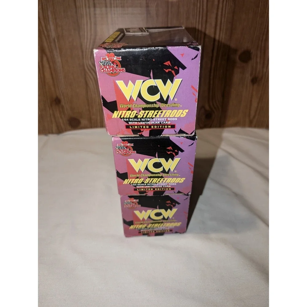 Vintage 1999 Racing Champions Nitro Streetrods WCW NWO Main Event 6 Cars